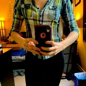 Medium Plaid Flannel Button Up